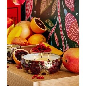 Voluspa Three-wick Candle Goji Tarocco Orange Retail: $32